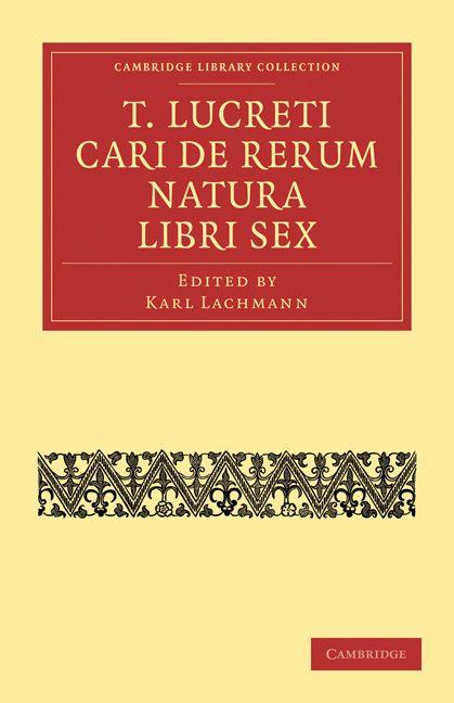 Vorderes Coverbild T. Lucreti Cari de Rerum Natura Libri Sex