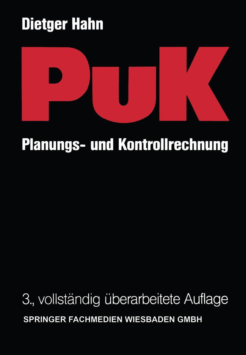 Vorderes Coverbild Planungs- und Kontrollrechnung - PuK
