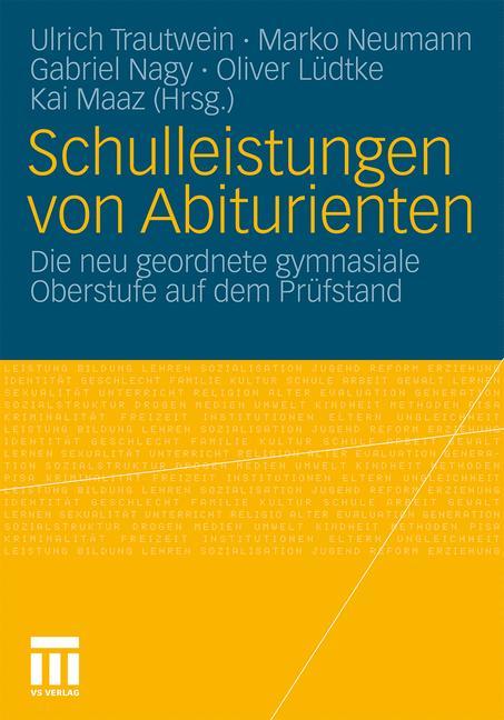 Vorderes Coverbild Schulleistungen von Abiturienten