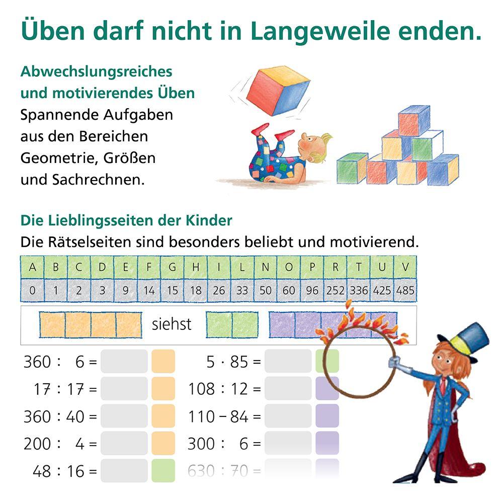 Beispielinhalt (Bild) Das Übungsheft 4. Mathe. Neubearbeitung