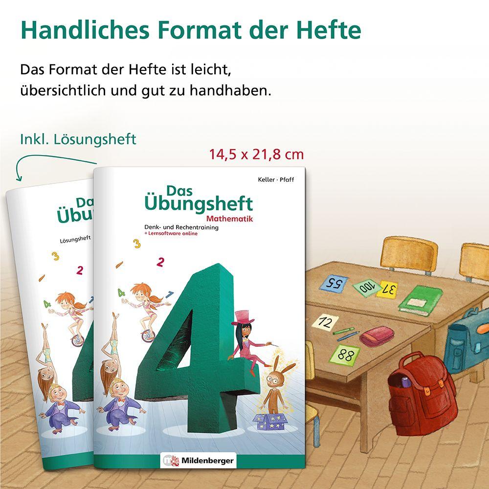 Beispielinhalt (Bild) Das Übungsheft 4. Mathe. Neubearbeitung