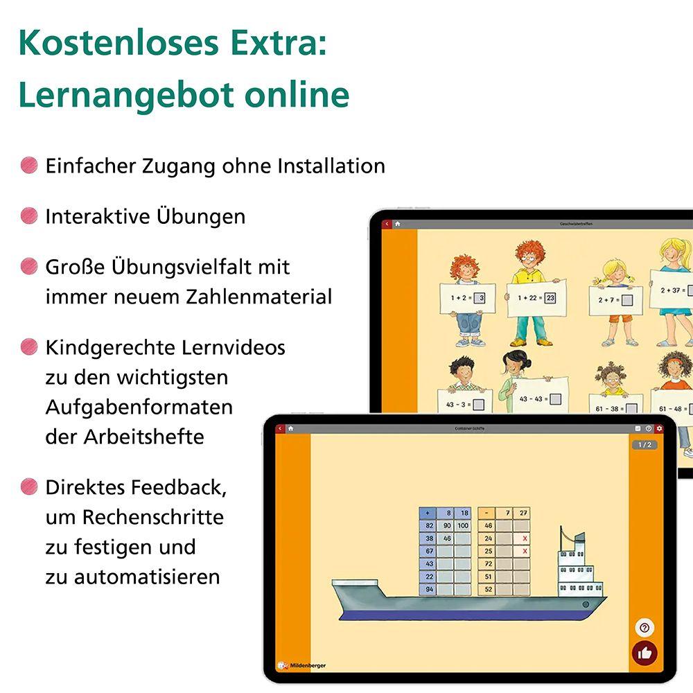 Beispielinhalt (Bild) Das Übungsheft 3. Mathe. Neubearbeitung