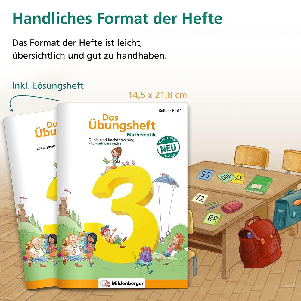 Beispielinhalt (Bild) Das Übungsheft 3. Mathe. Neubearbeitung