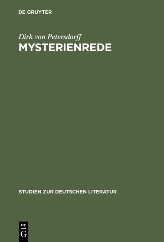 Vorderes Coverbild Mysterienrede