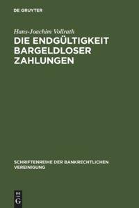 Vorderes Coverbild Die Endgültigkeit bargeldloser Zahlungen