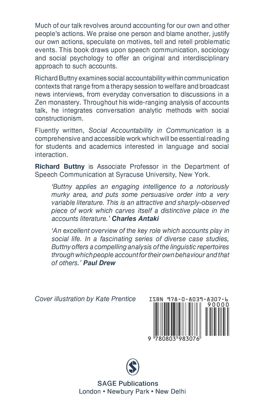 Rückseitencover Social Accountability in Communication