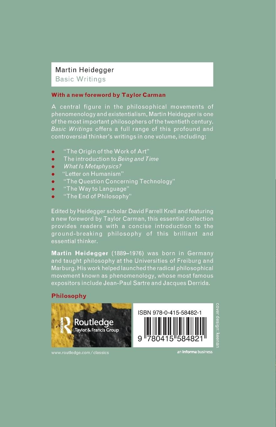Rückseitencover Basic Writings