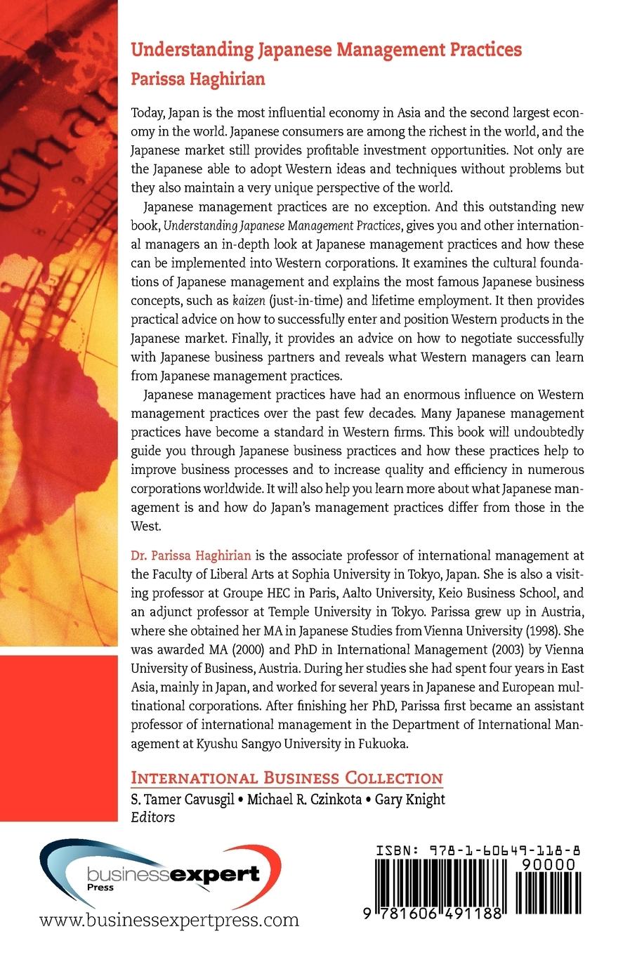 Rückseitencover Understanding Japanese Management Practices