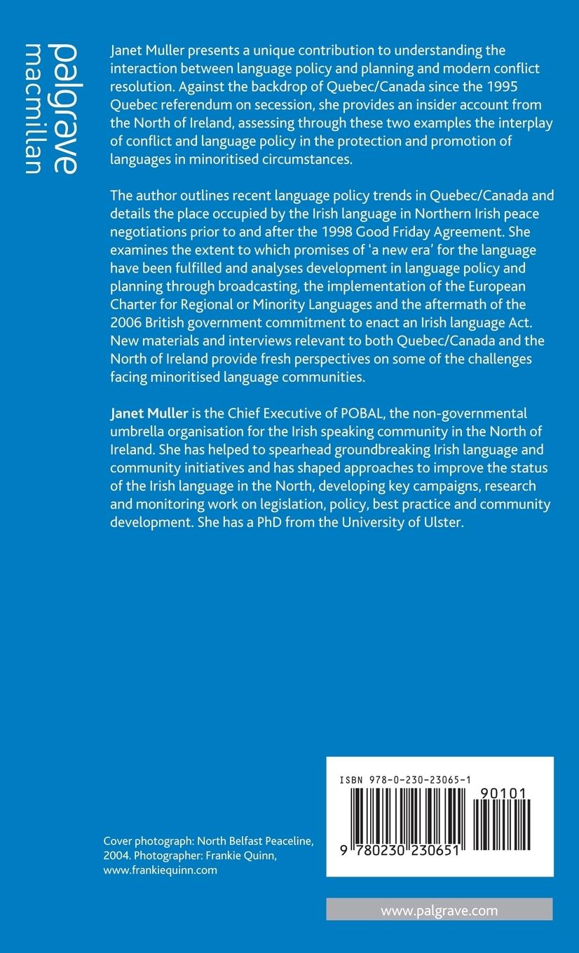 Rückseitencover Language and Conflict in Northern Ireland and Canada