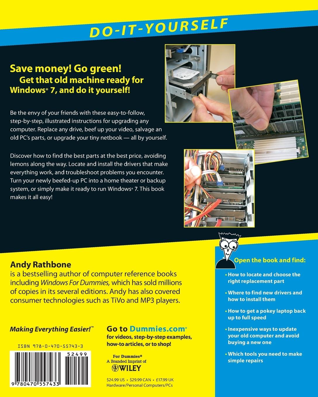 Rückseitencover Do-It-Yourself Upgrading & Fixing Computer for Dummies