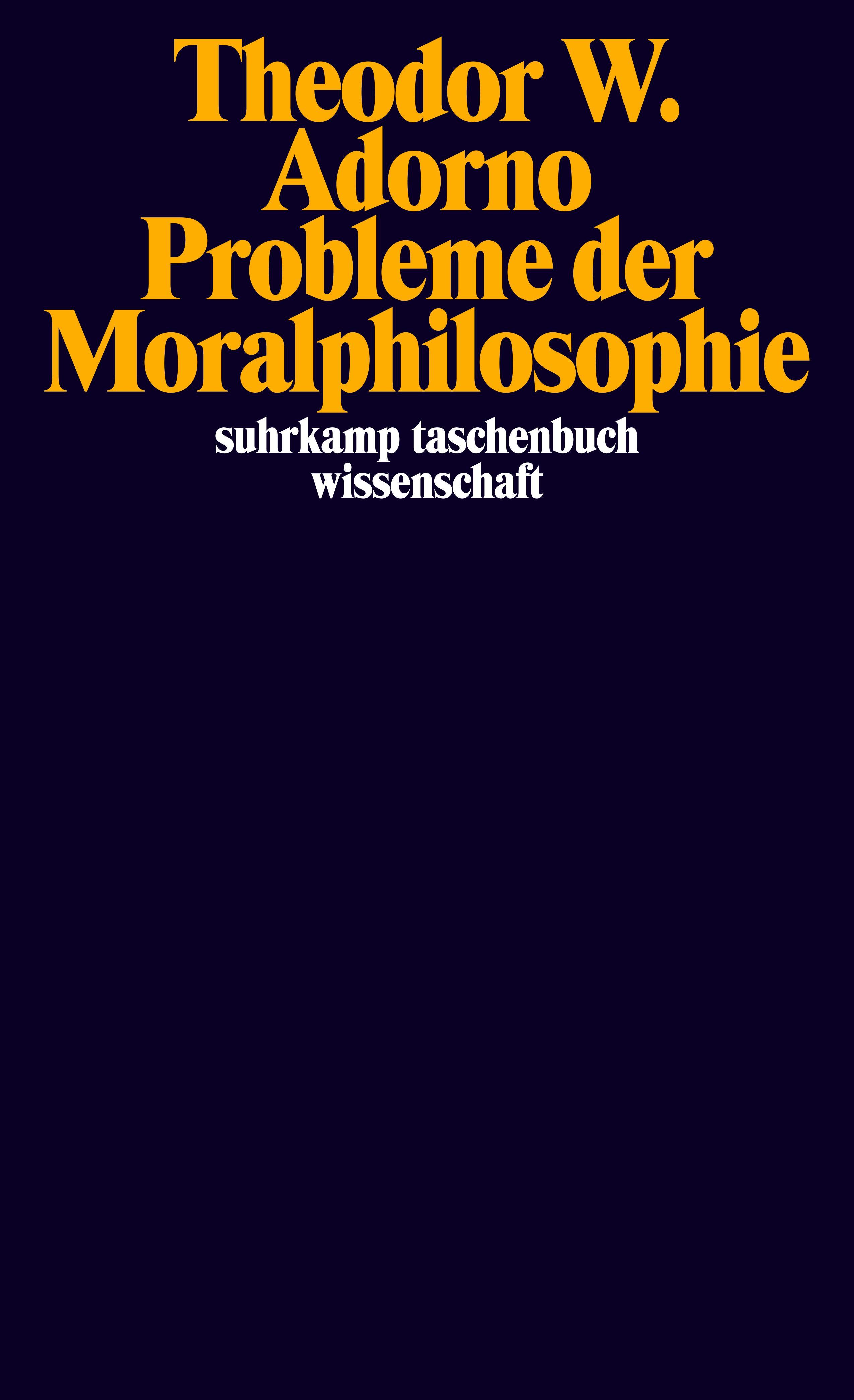 Vorderes Coverbild Probleme der Moralphilosophie