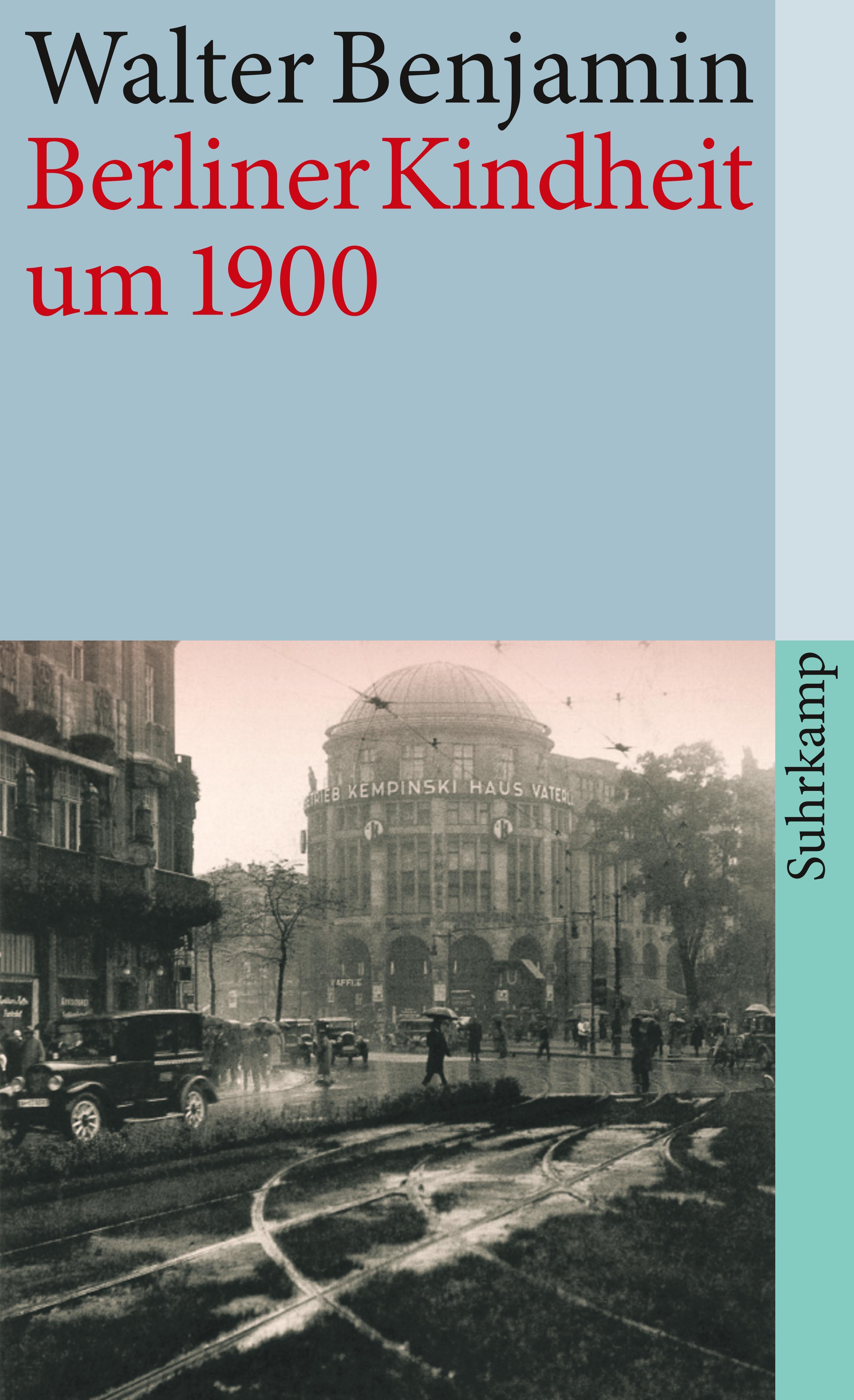 Vorderes Coverbild Berliner Kindheit um neunzehnhundert