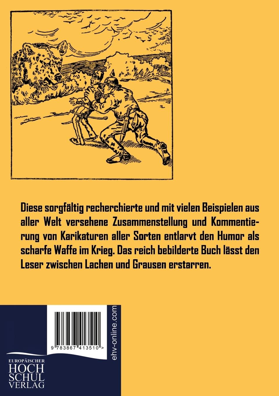 Rückseitencover Die Karikatur im 1. Weltkrieg
