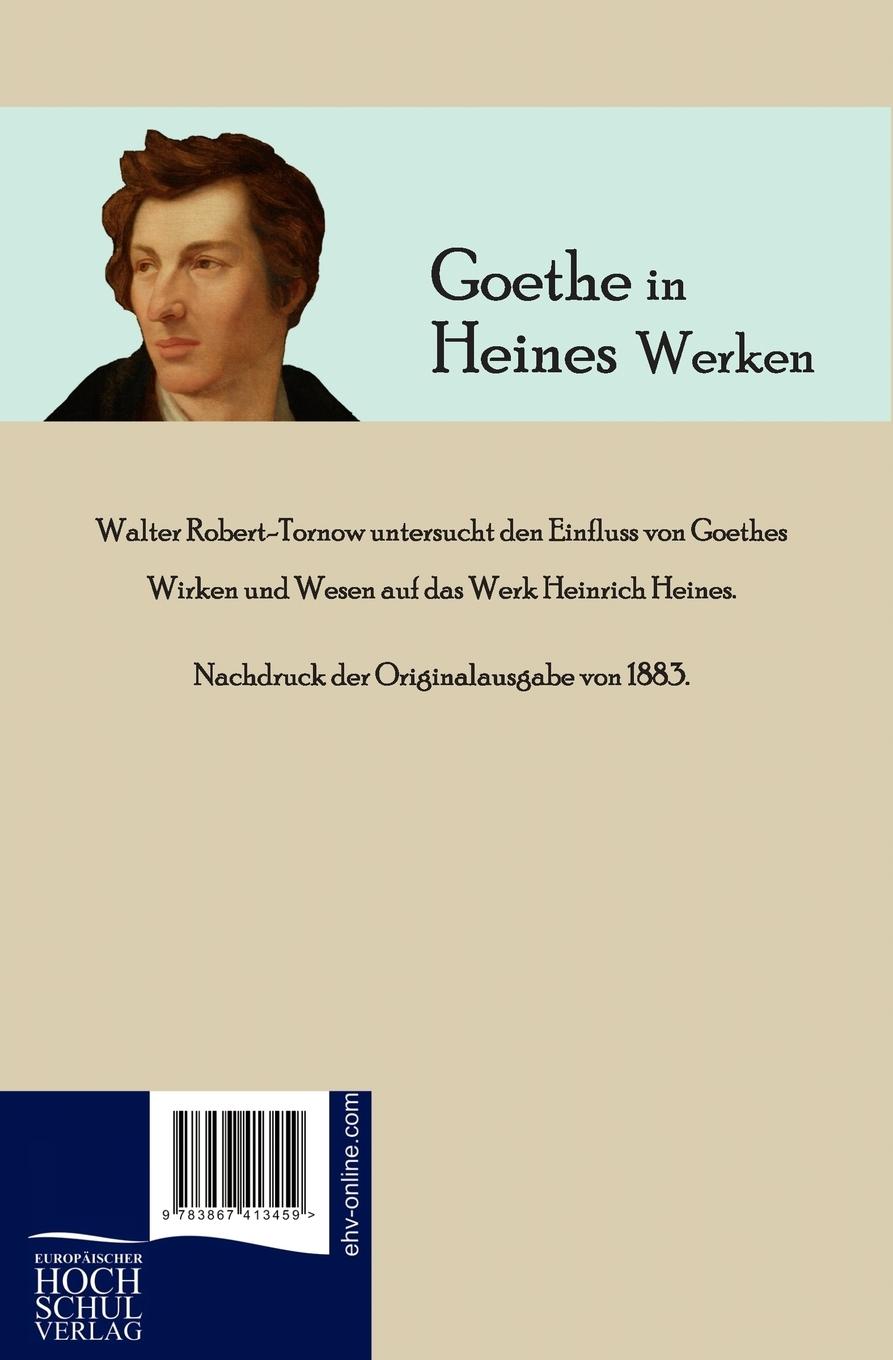 Rückseitencover Goethe in Heines Werken