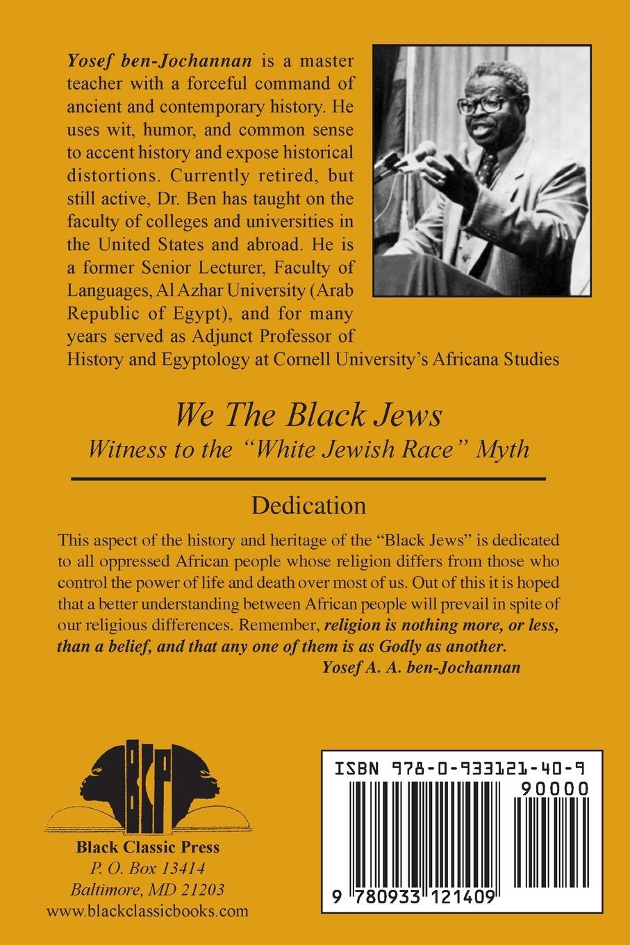 Rückseitencover We the Black Jews