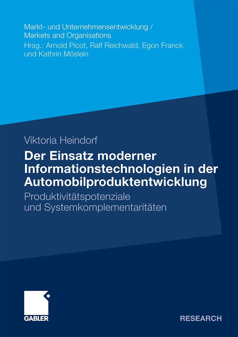 Vorderes Coverbild Der Einsatz moderner Informationstechnologien in der Automobilproduktentwicklung