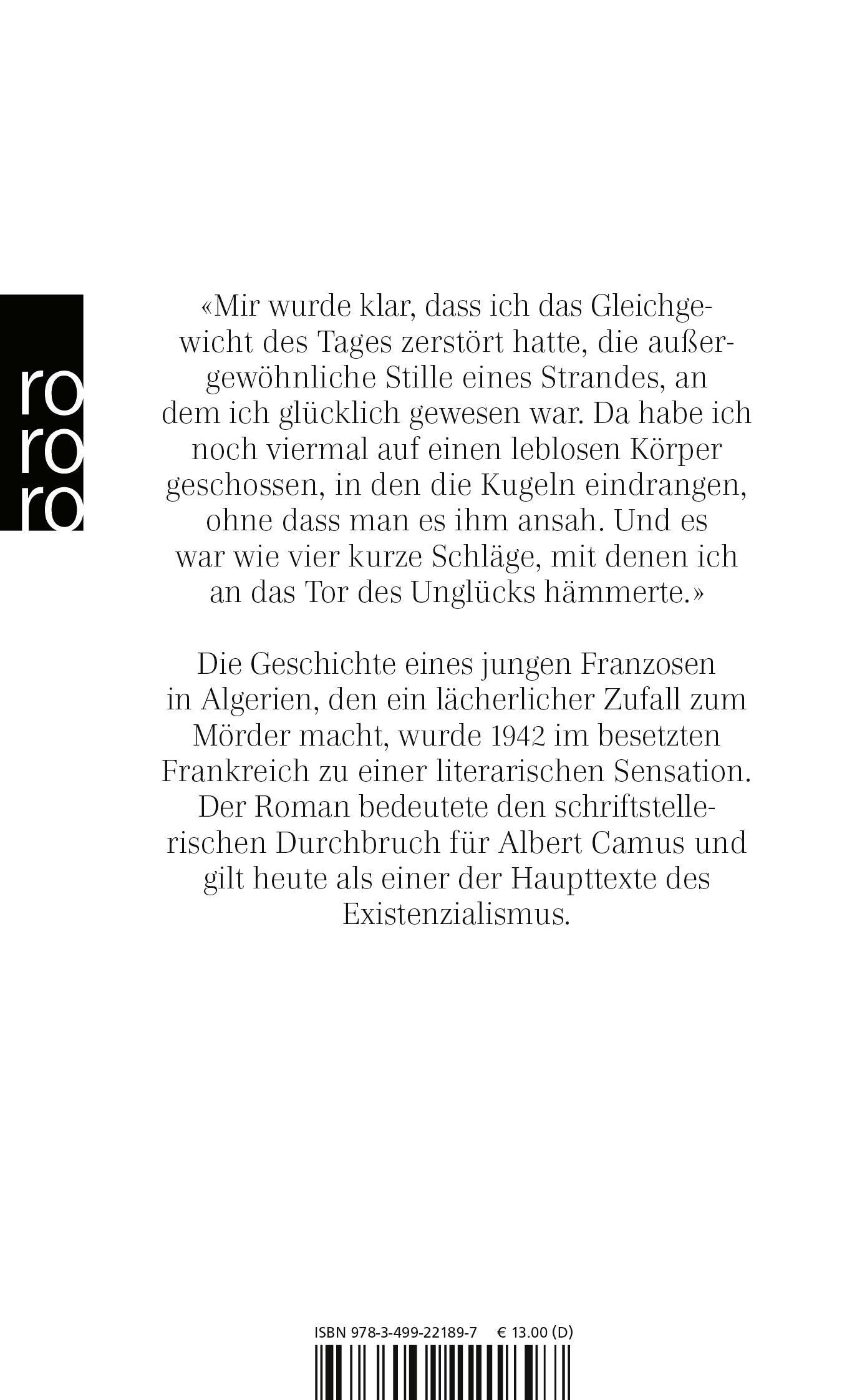 Rückseitencover Der Fremde