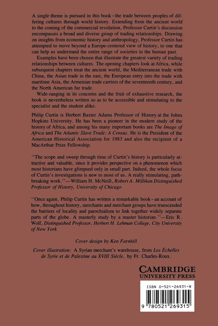 Rückseitencover Cross-Cultural Trade in World History