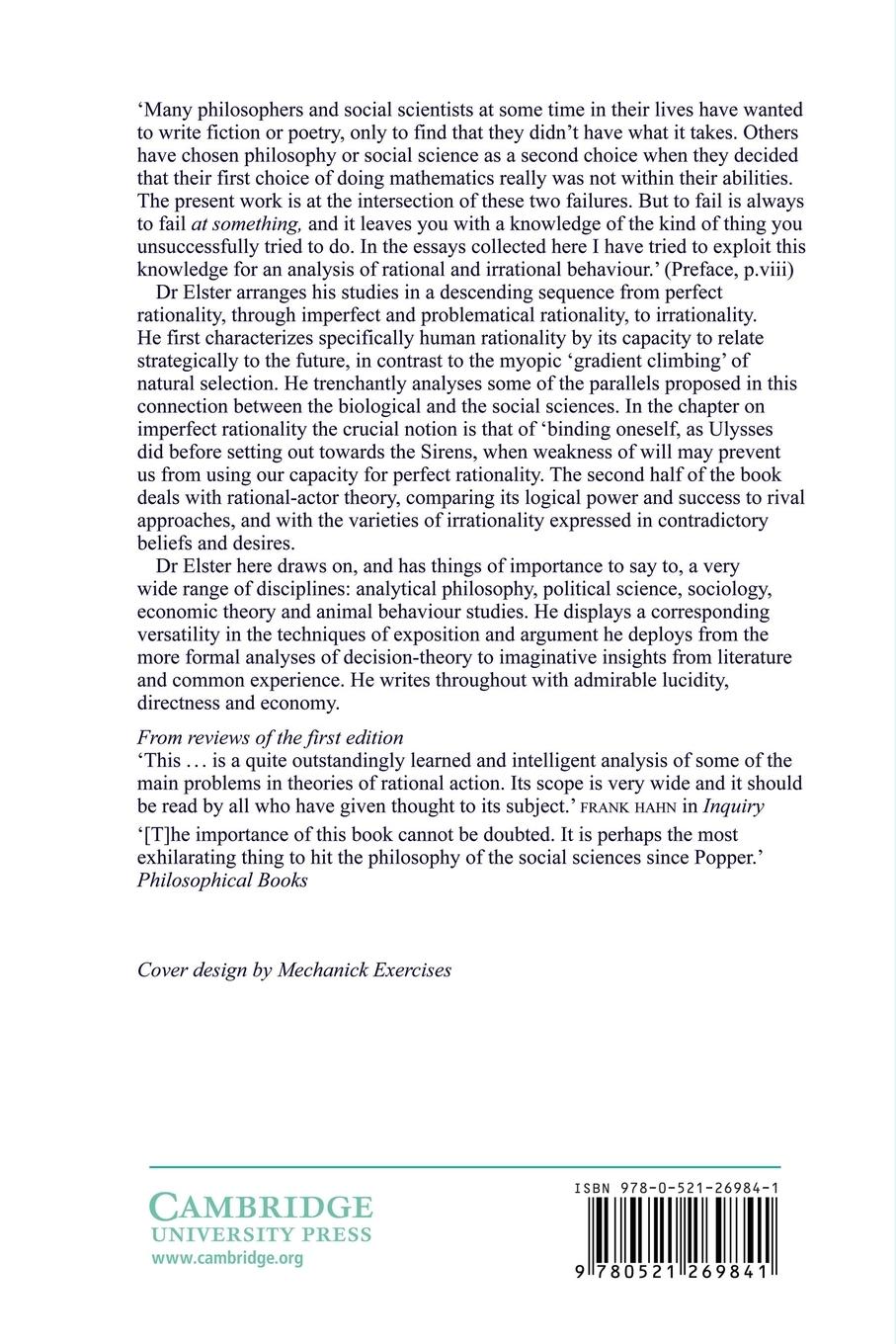 Rückseitencover Ulysses and the Sirens