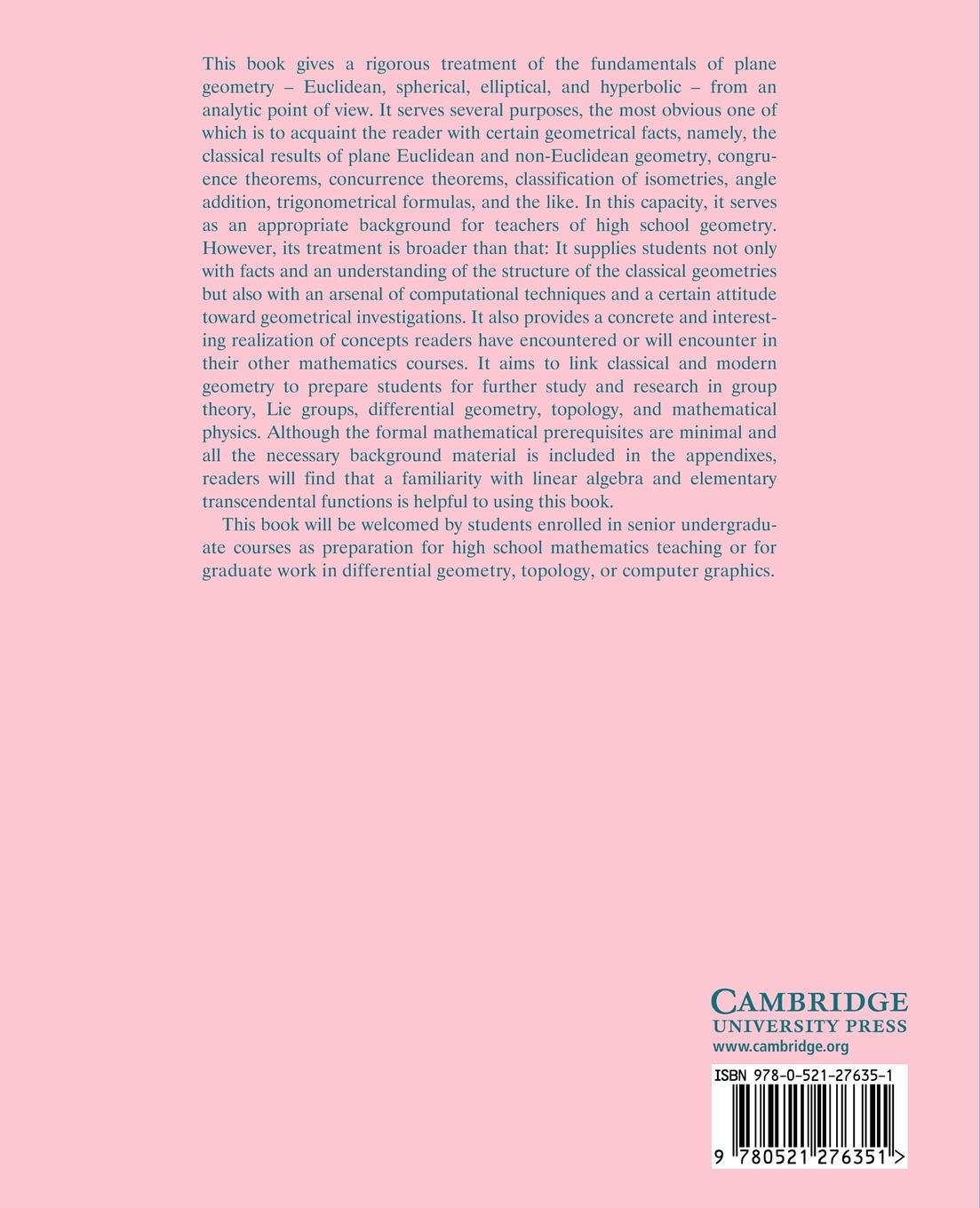 Rückseitencover Euclidean and Non-Euclidean Geometry