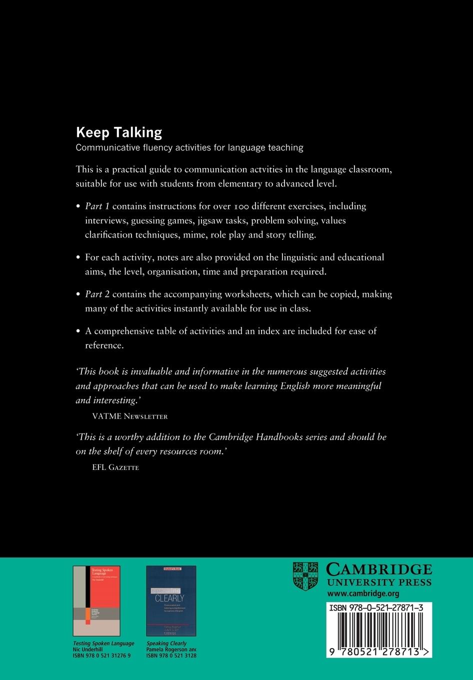 Rückseitencover Keep Talking