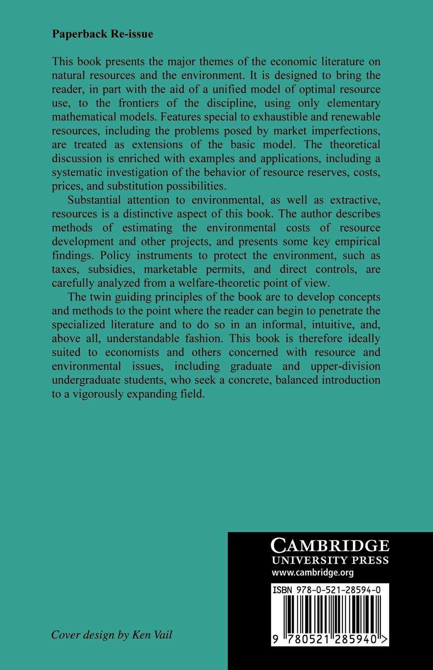 Rückseitencover Resource and Environmental Economics