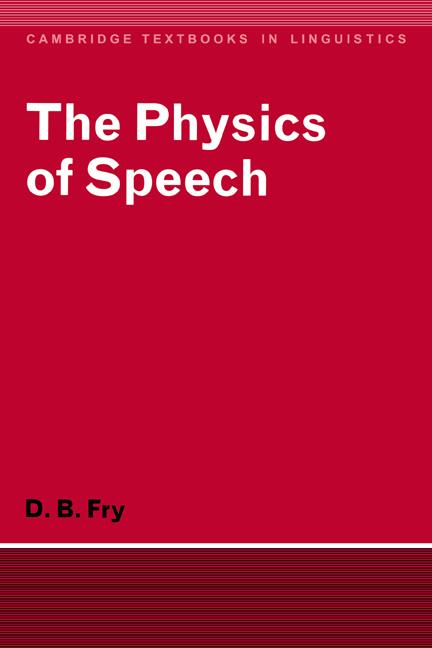 Vorderes Coverbild The Physics of Speech
