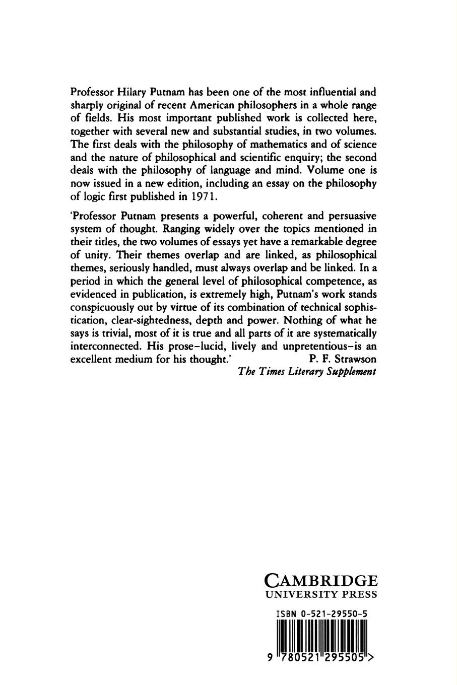 Rückseitencover Philosophical Papers