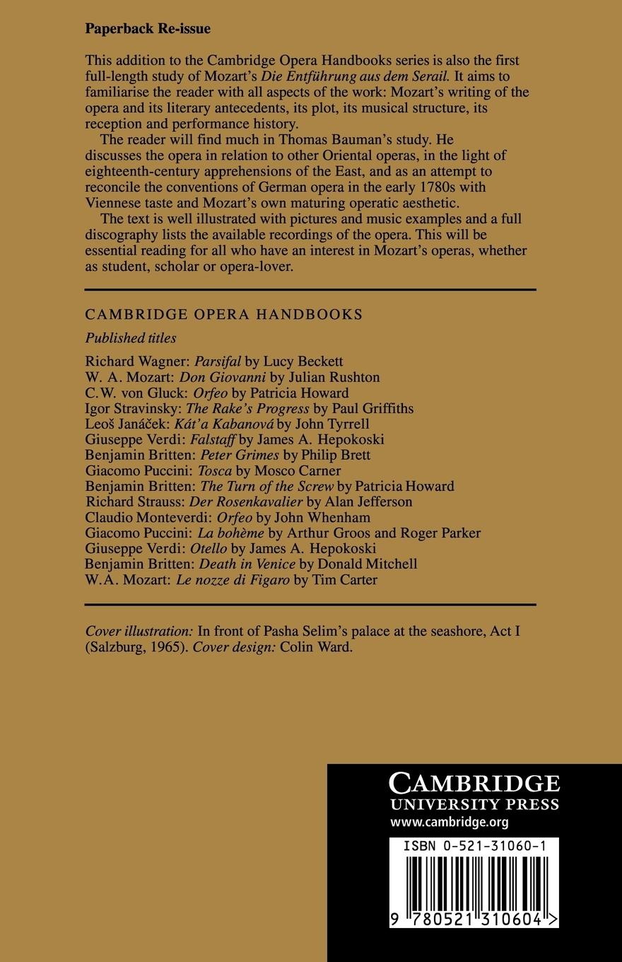 Rückseitencover W. A. Mozart