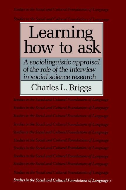 Vorderes Coverbild Learning How to Ask