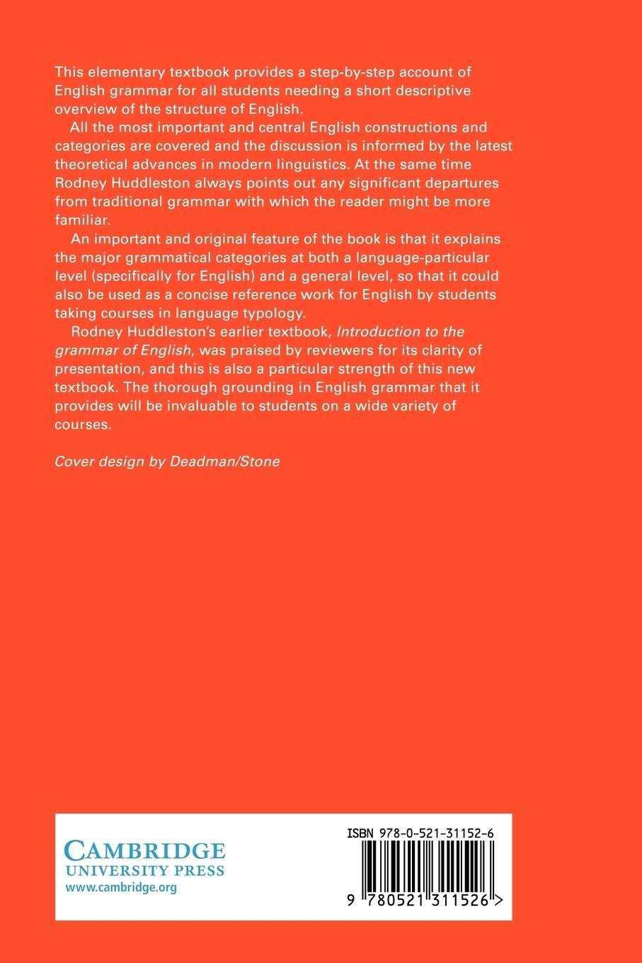 Rückseitencover English Grammar