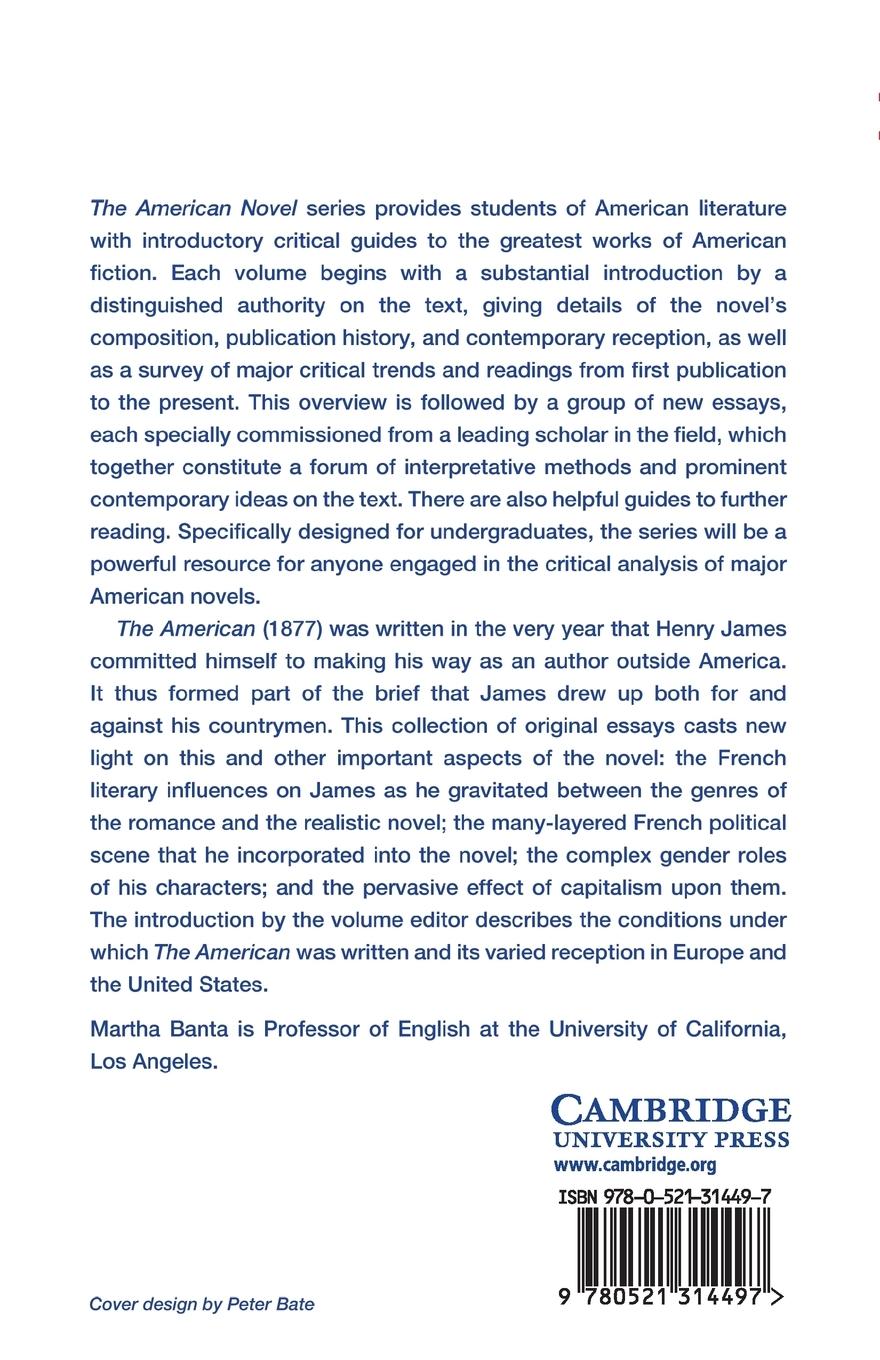 Rückseitencover New Essays on The American