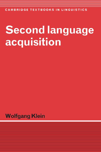 Vorderes Coverbild Second Language Acquisition