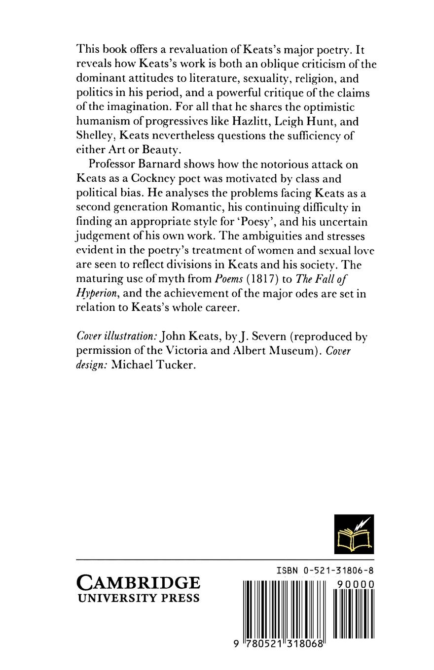 Rückseitencover John Keats