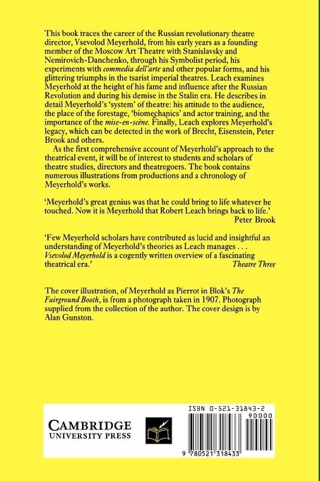 Rückseitencover Vsevolod Meyerhold