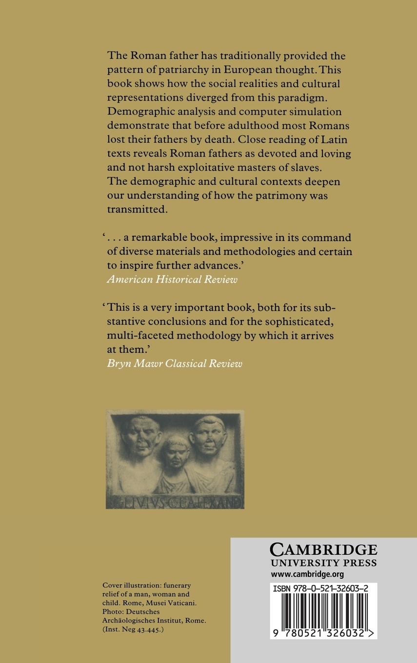 Rückseitencover Patriarchy, Property and Death in the Roman Family