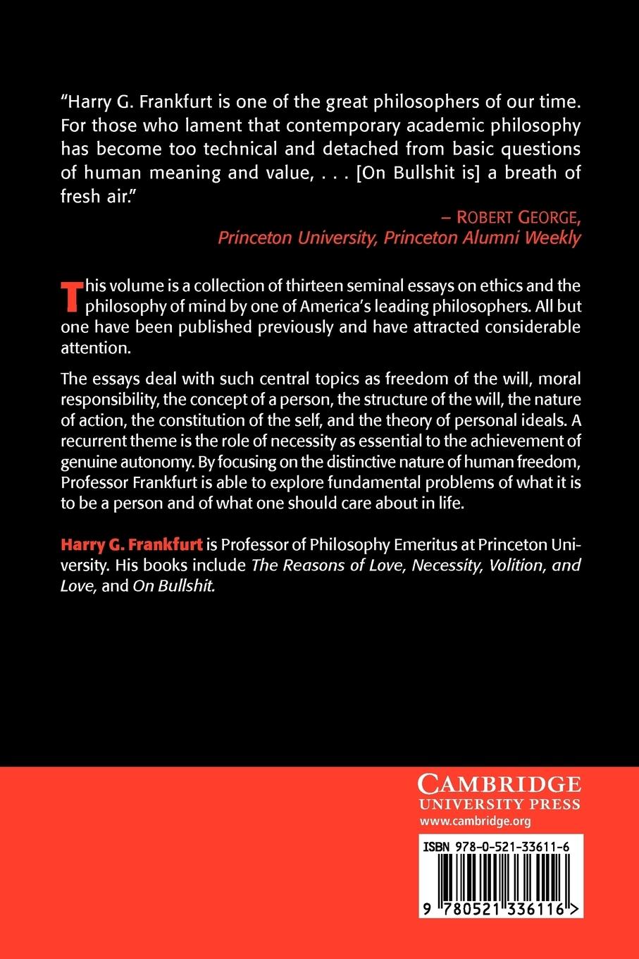 Rückseitencover The Importance of What We Care about