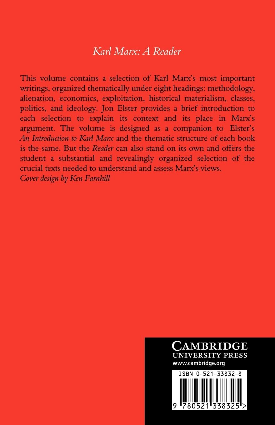 Rückseitencover Karl Marx