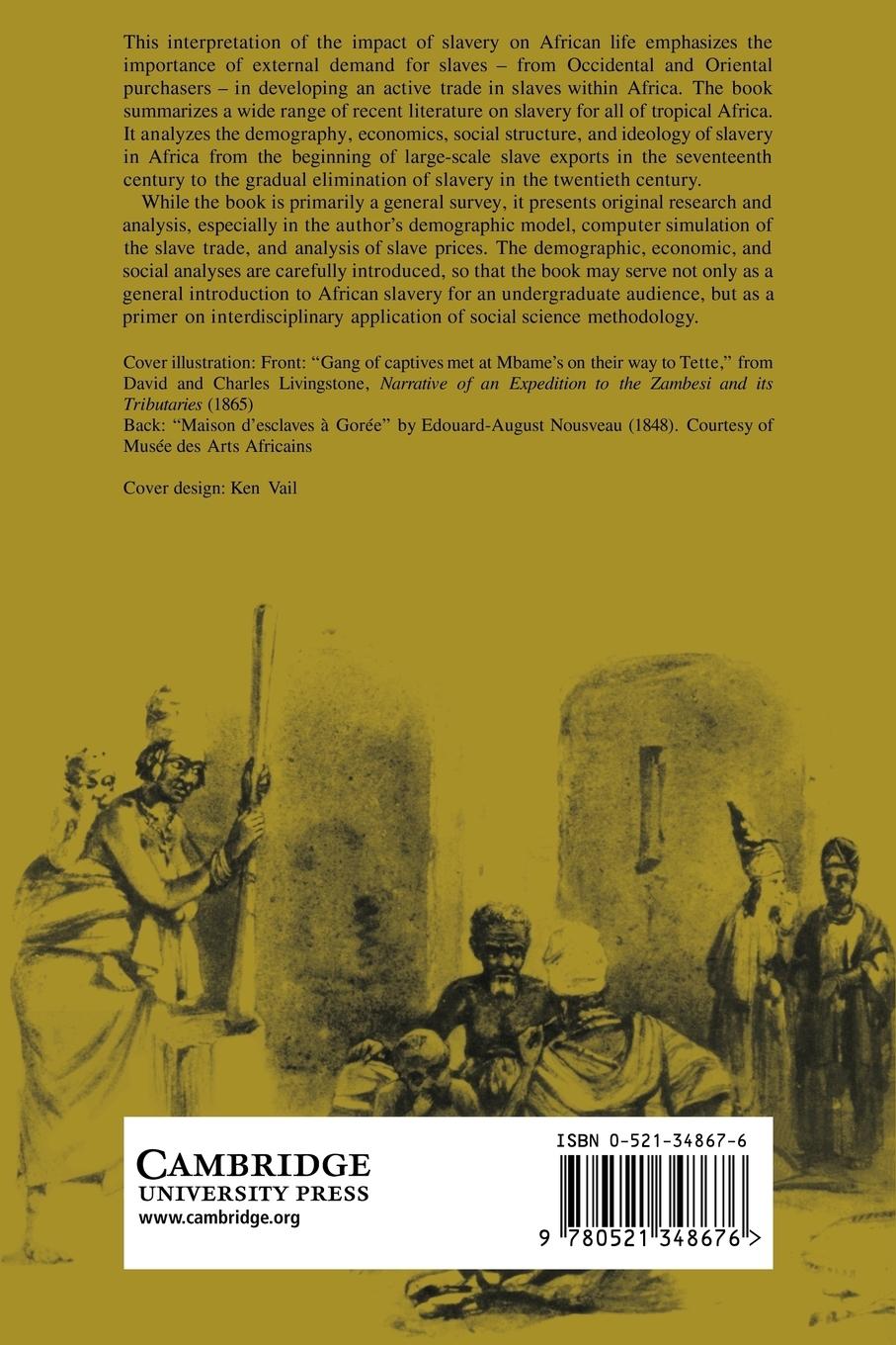 Rückseitencover Slavery and African Life