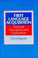 Vorderes Coverbild First Language Acquisition