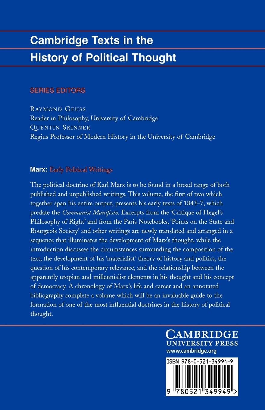 Rückseitencover Marx