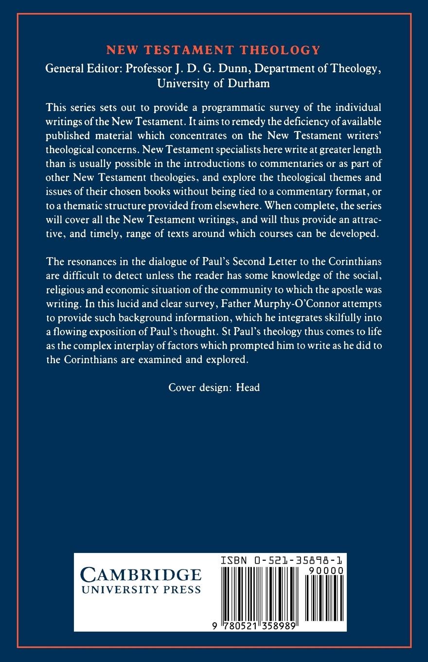 Rückseitencover The Theology of the Second Letter to the Corinthians