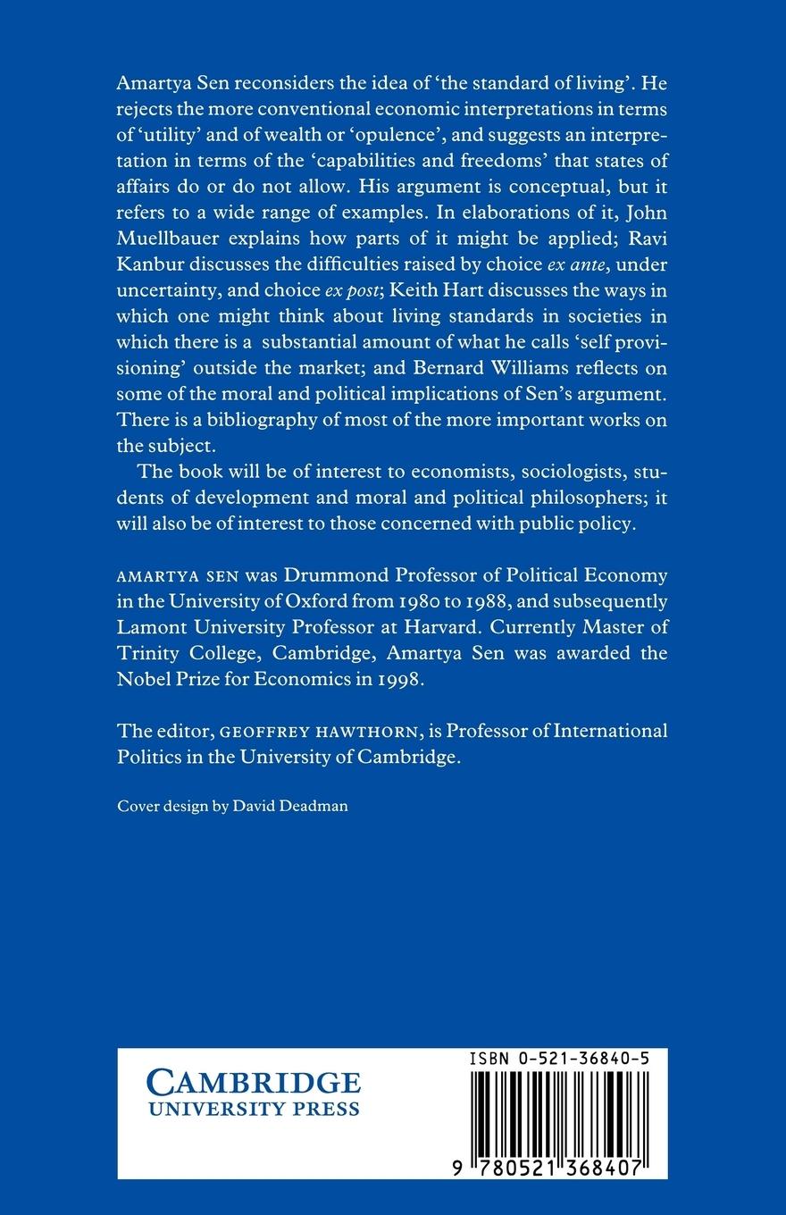 Rückseitencover The Standard of Living