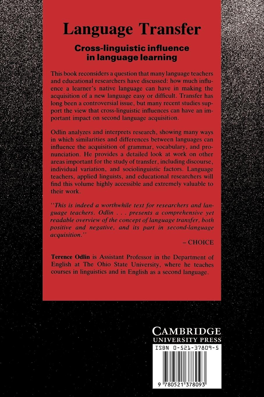 Rückseitencover Language Transfer