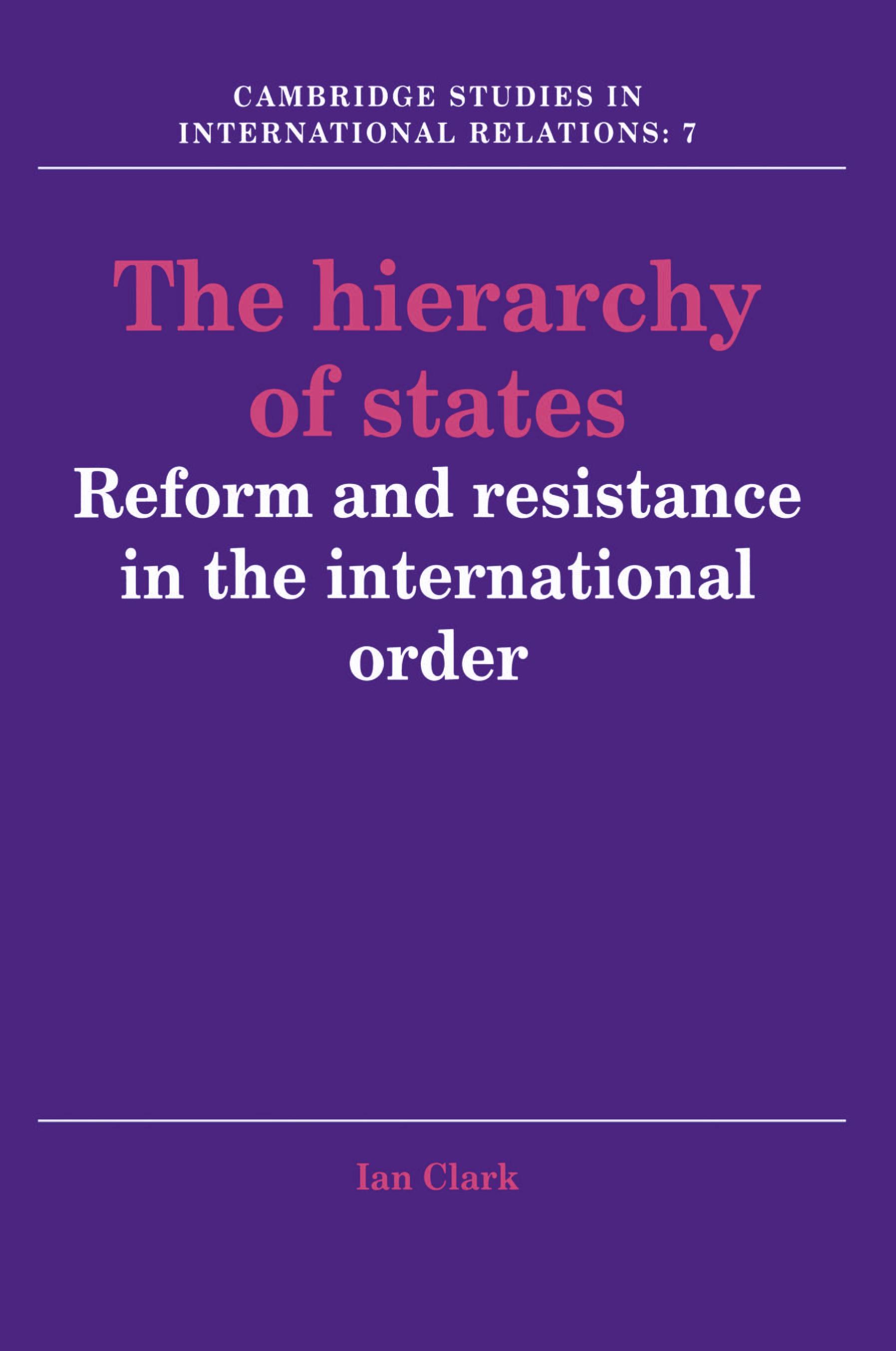 Vorderes Coverbild The Hierarchy of States