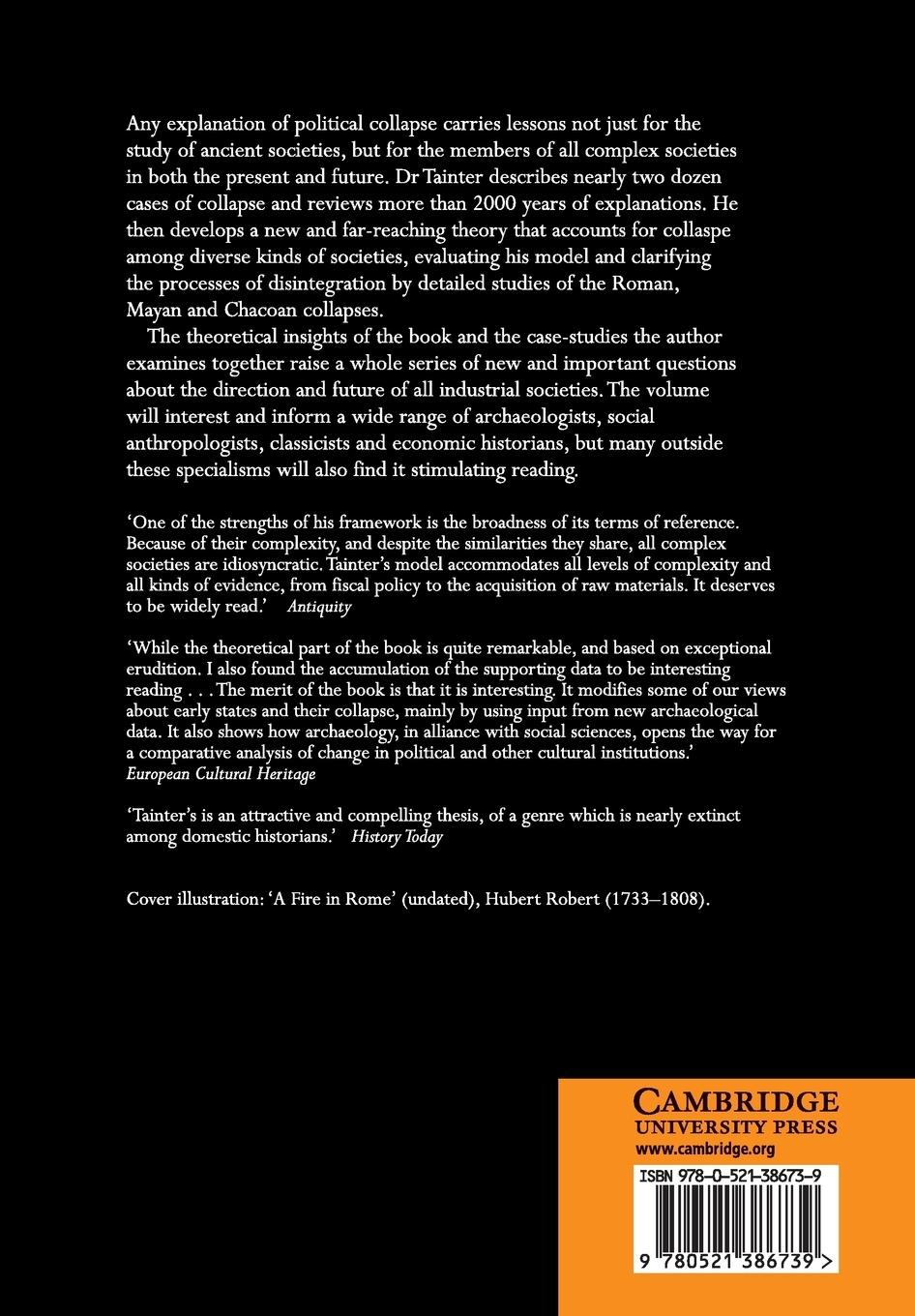 Rückseitencover The Collapse of Complex Societies