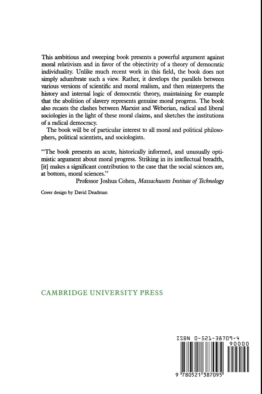 Rückseitencover Democratic Individuality