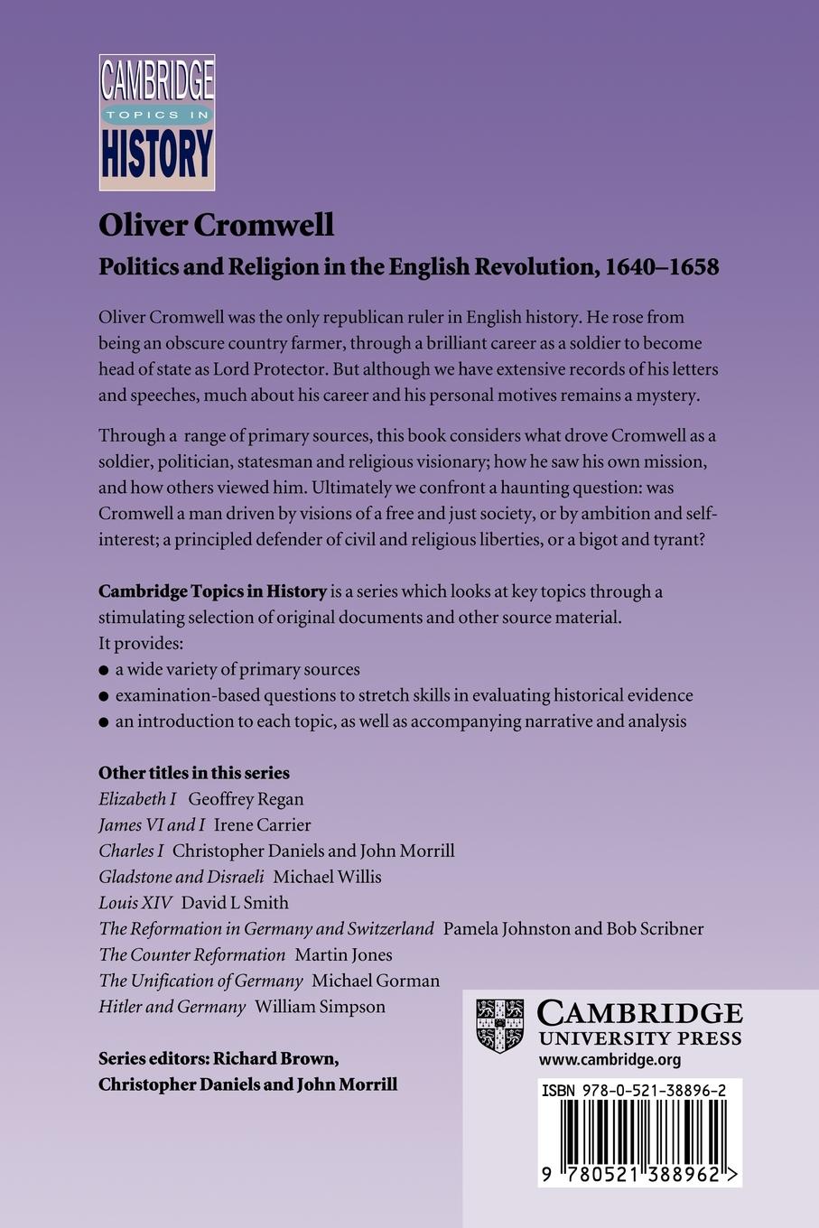 Rückseitencover Oliver Cromwell