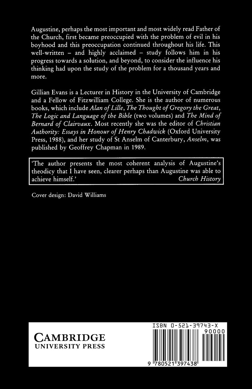 Rückseitencover Augustine on Evil