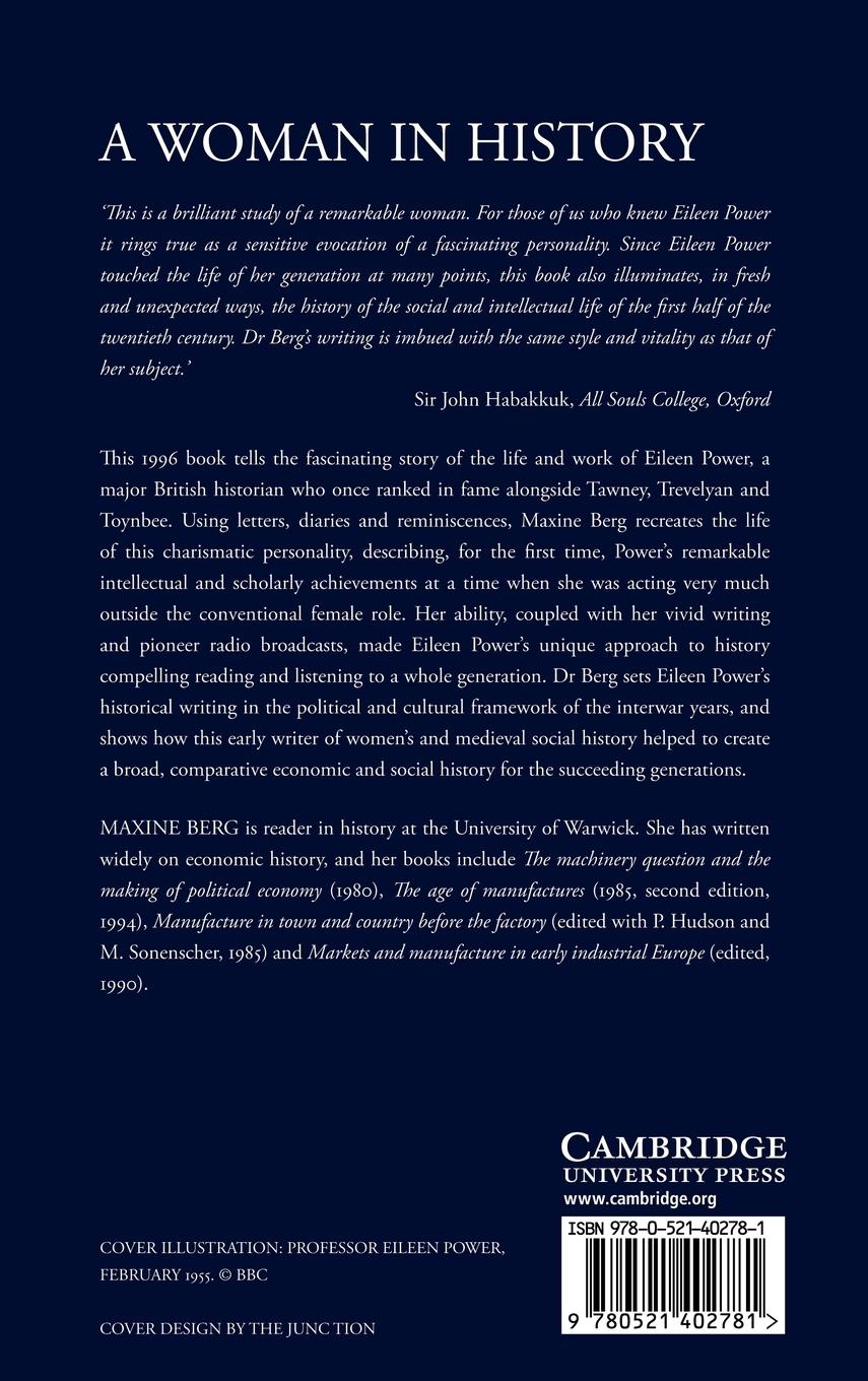 Rückseitencover A Woman in History